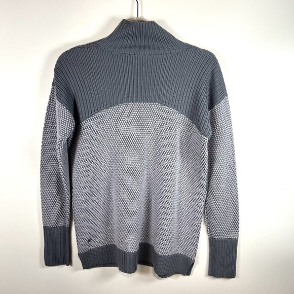 Lululemon Logo Warm & Restore Merino Wool Turtleneck Tunic Knit Sweater Women 10 - Picture 6 of 9